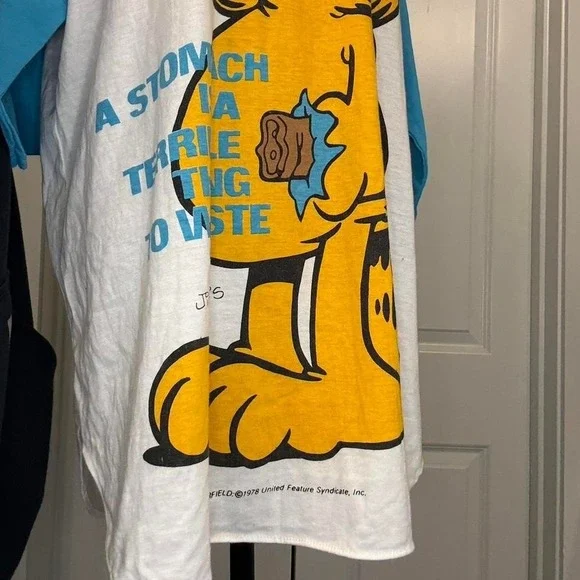 Vintage 1995 Garfield Pajama Party Night Shirt Oversized Big Graphic – Size M